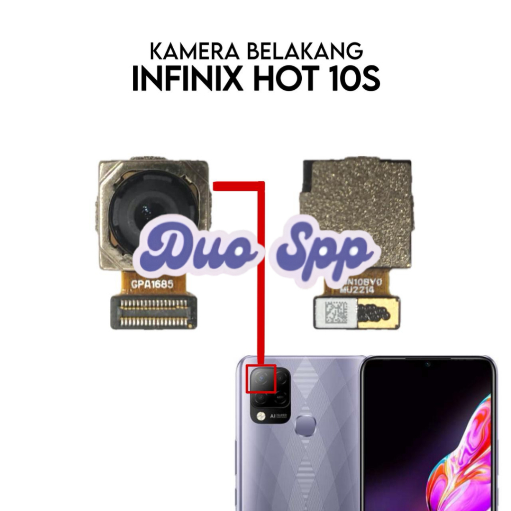 Kamera Depan Belakang Infinix Hot 10S / X689B / X689 / X689D