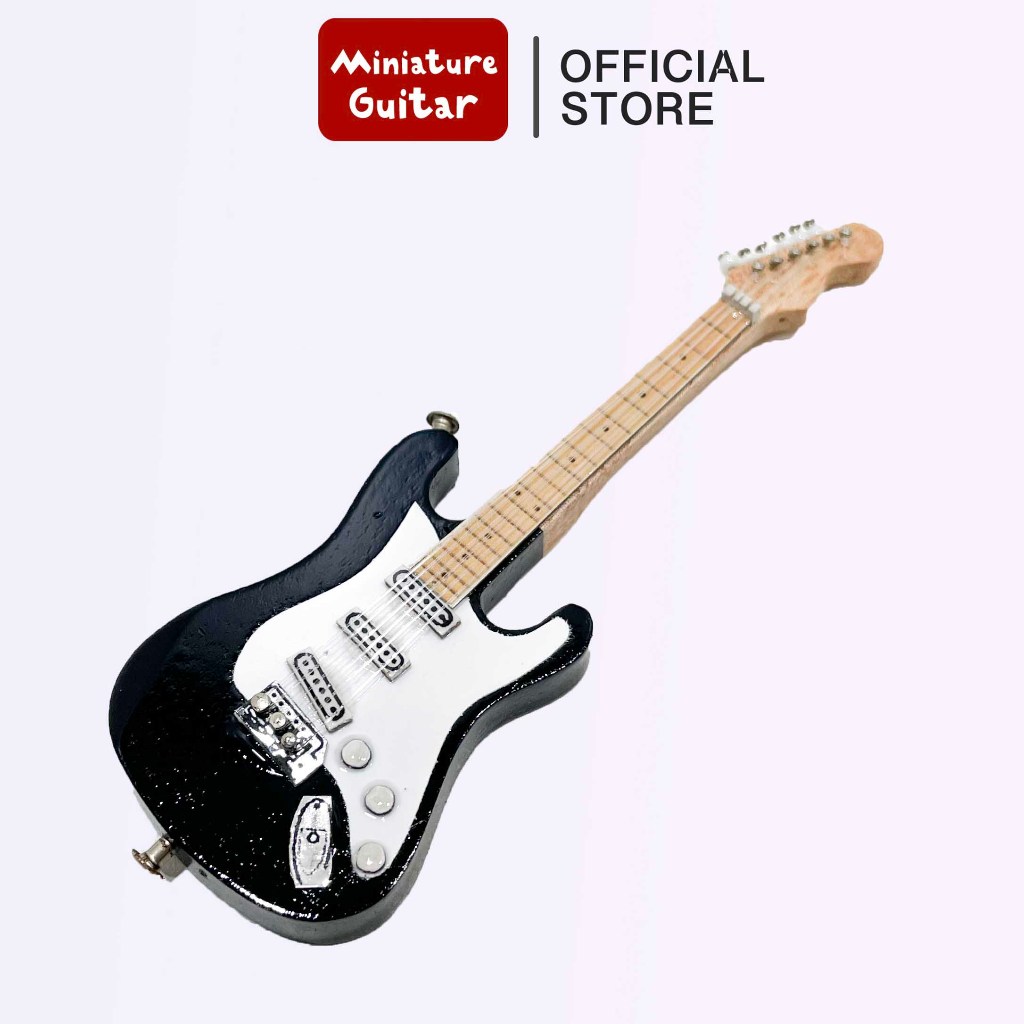 miniatur gitar fender hitam Miniatur fender Miniatur gitar fender koleksi gitar fender promo gitar