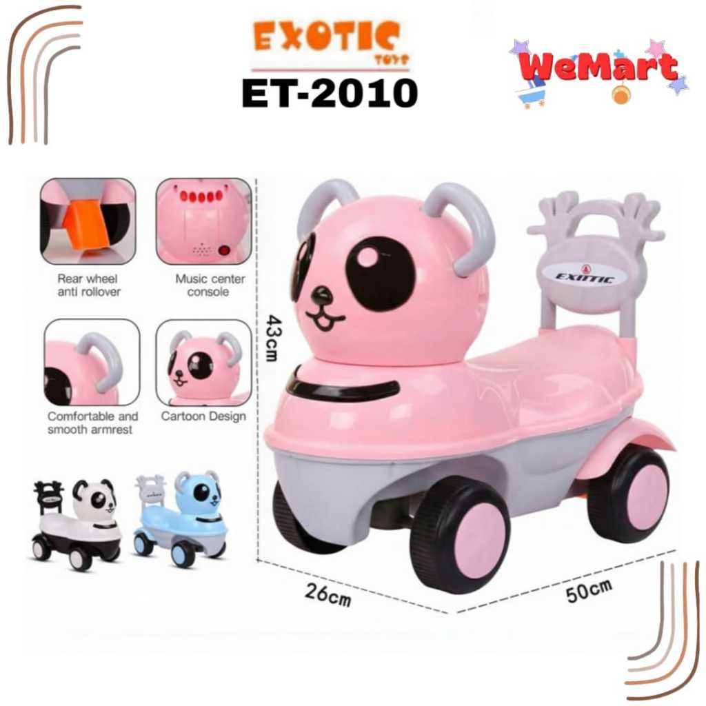 ET 2009 ET 2010 EXOTIC BABY AND KIDS RIDE ON TOYS // Mainan Sepeda Dorong Anak Karakter Hewan Lucu D