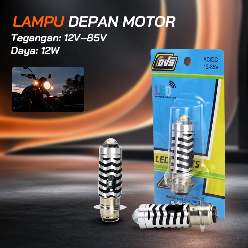 Lampu LED Laser Depan Motor H4 Dijamin Terang Universal Bebek Matic Anti Gores