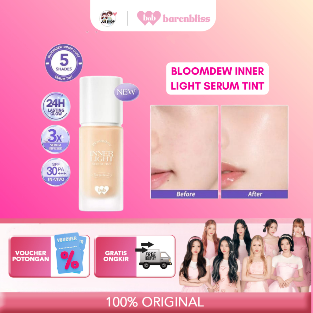 BNB Barenbliss Bloomdew Inner Light Serum Tint Skin Tint Serum Glowy & Dewy Finish 24H Long-Lasting 