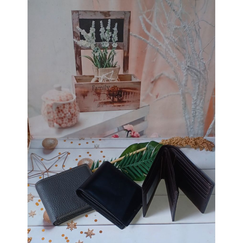Dompet Kulit Asli  Pria 3 Dimensi