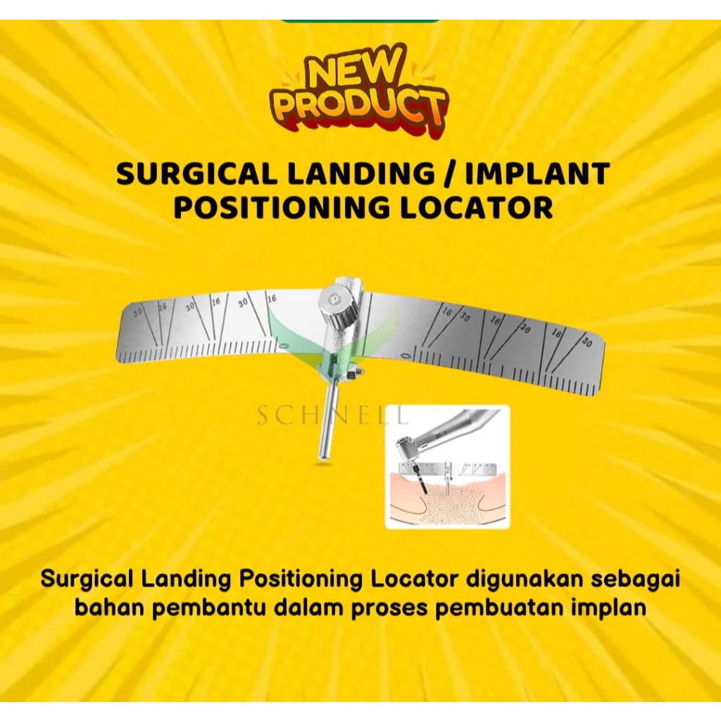 Dental Surgical Landing/Implant Positioning Locator/Penggaris Ukur Gigi Implan/Panduan Penempatan Im