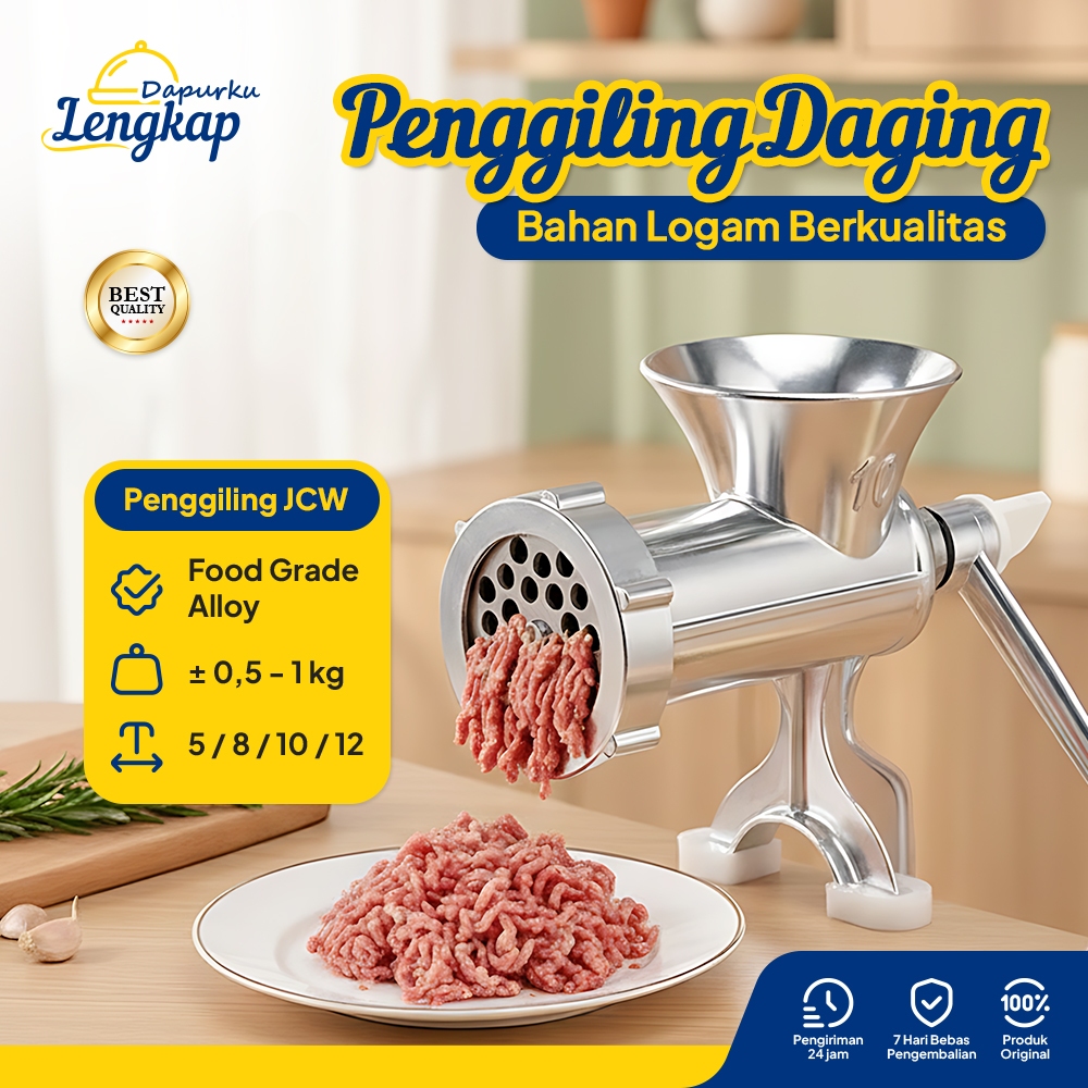 King Balance Stainless Alat Penggiling Giling Daging Bumbu Biji Kacang Ikan Manual Serbaguna JCW