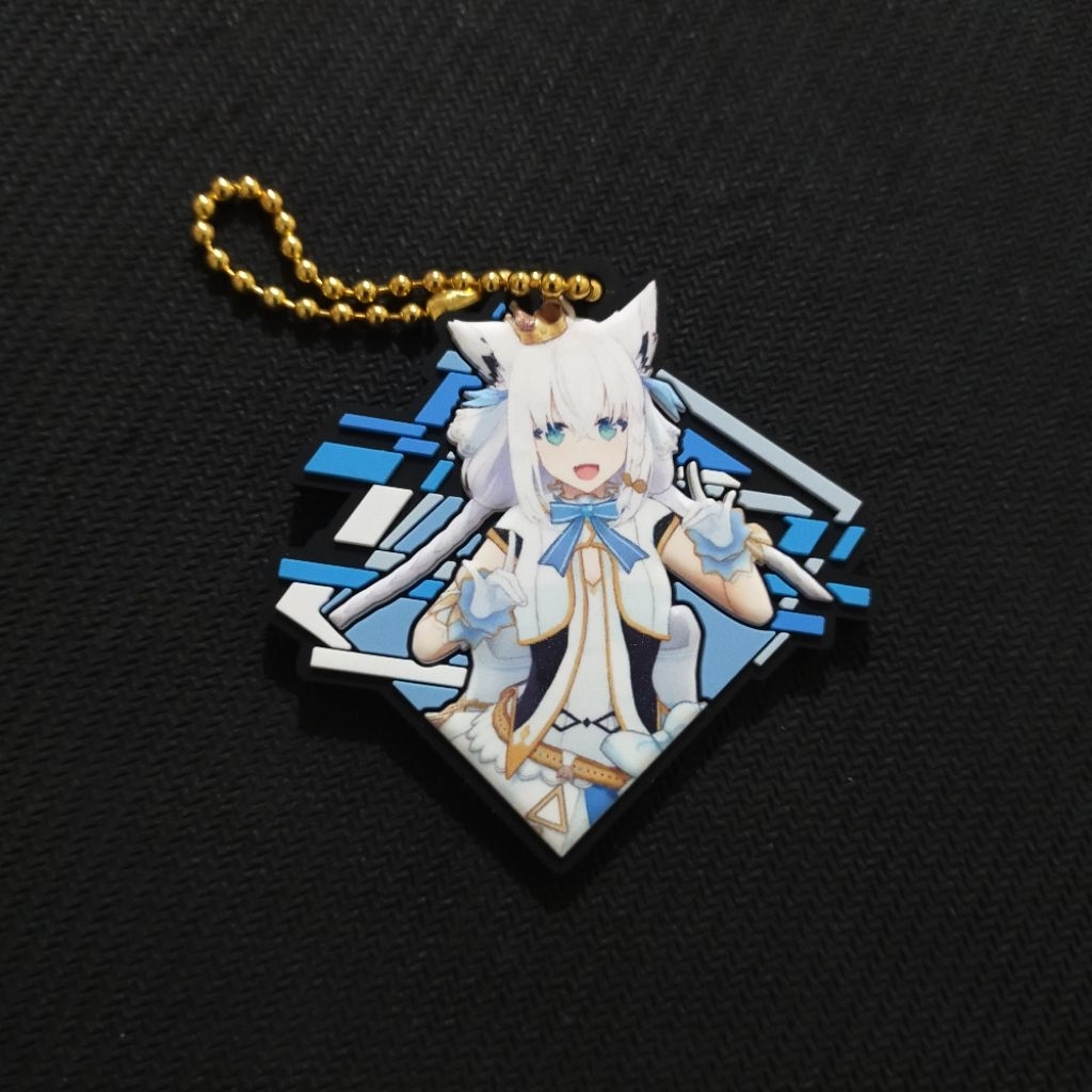 [OFFICIAL] Rubber Keychain Hololive Shirakami Fubuki Gantungan Kunci Karet Hololive Vol.2