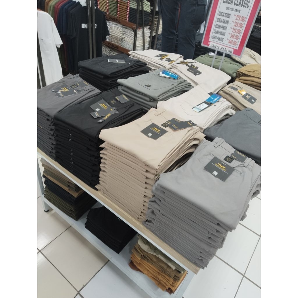 Emba Classic Chinos reguler fit  / Celana Chinos Pria / Ramayana Cibitung