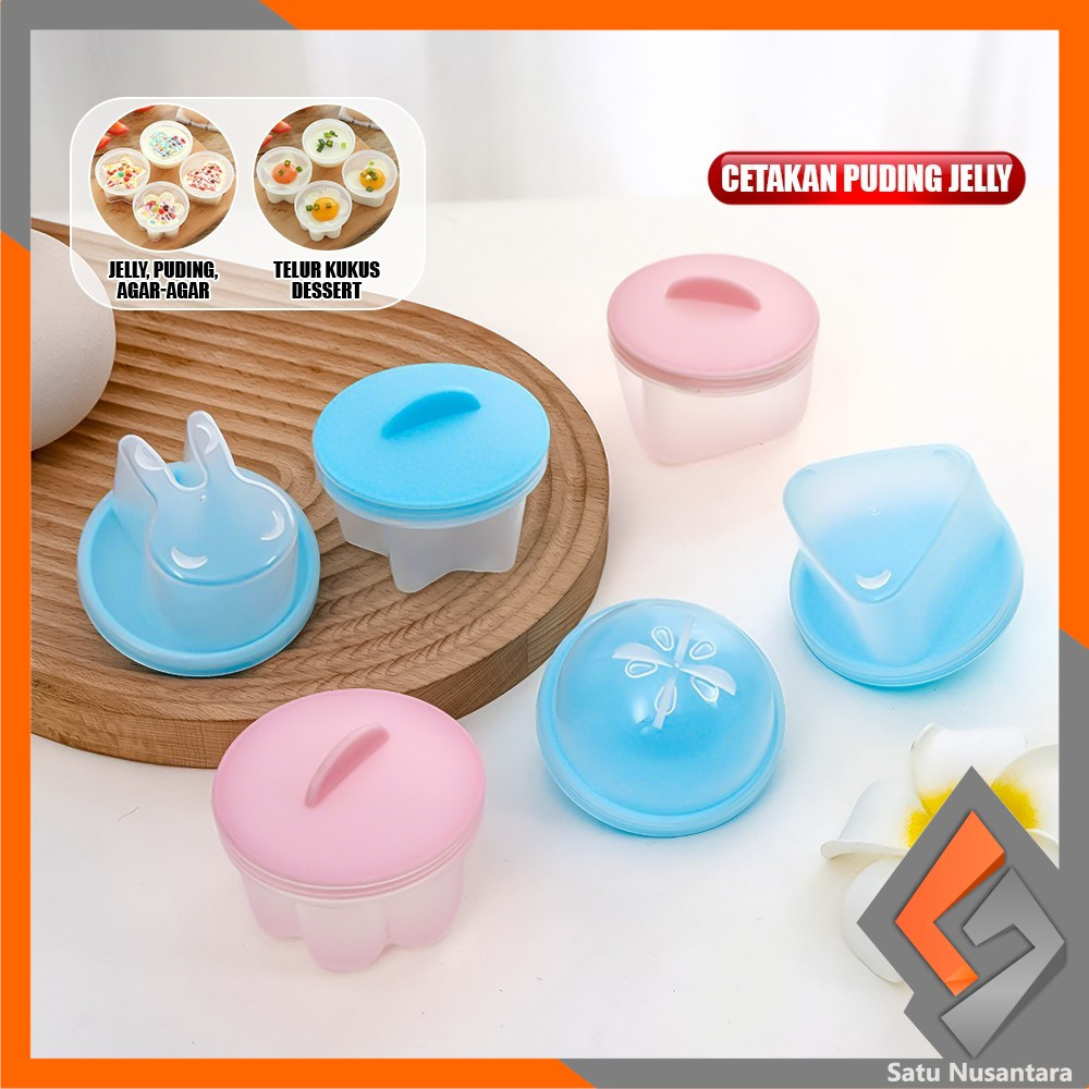 SN-C1437 Cetakan Telur Kukus Dessert Bentuk Lucu / Cetakan Steamer Telor Egg Poacher / Cetakan Jelly