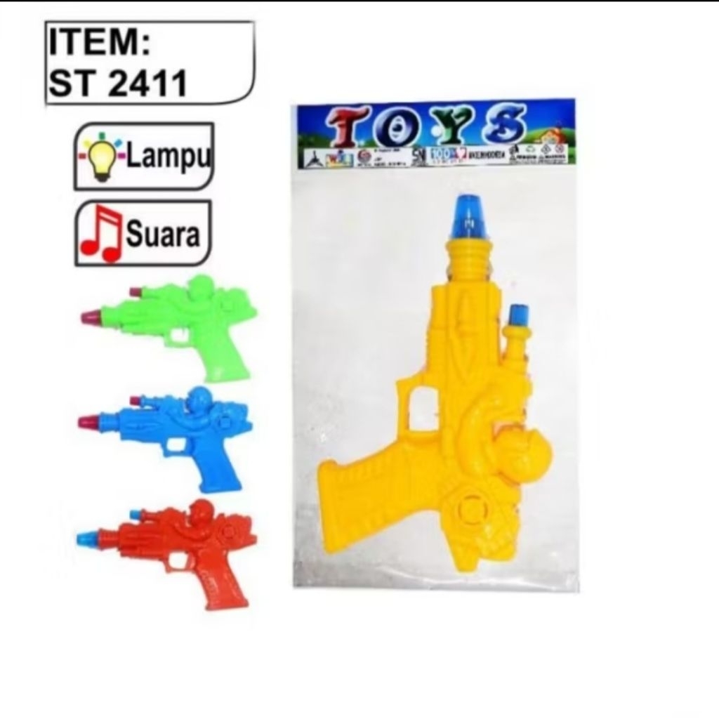 PROMO Mainan Anak Pistol Tembak Tembakan Dengan Suara Dan Lampu / Mainan Anak Laki Laki ST2411