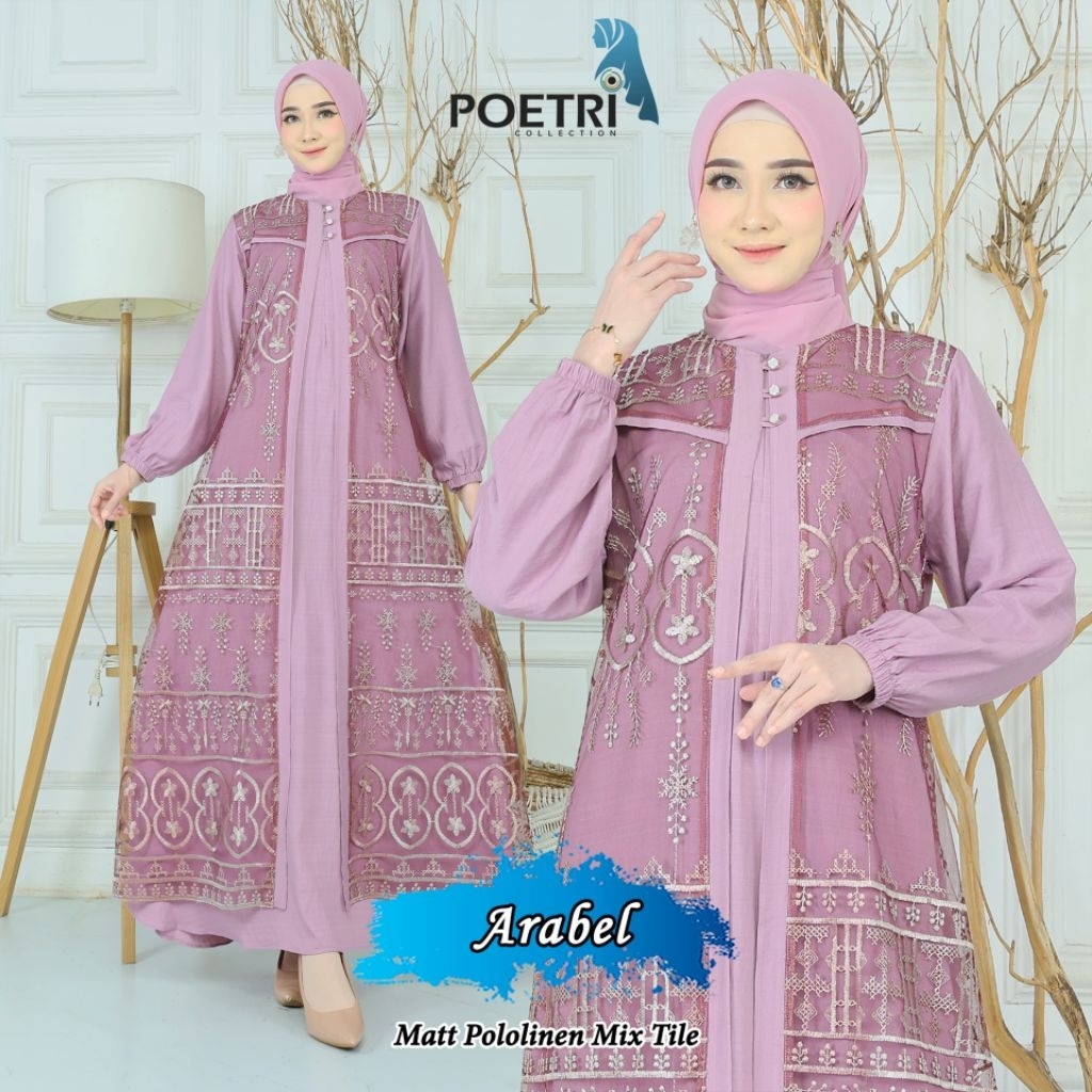 Gamis Pololinen Mix Tile Dress Arabel Poetri Collection