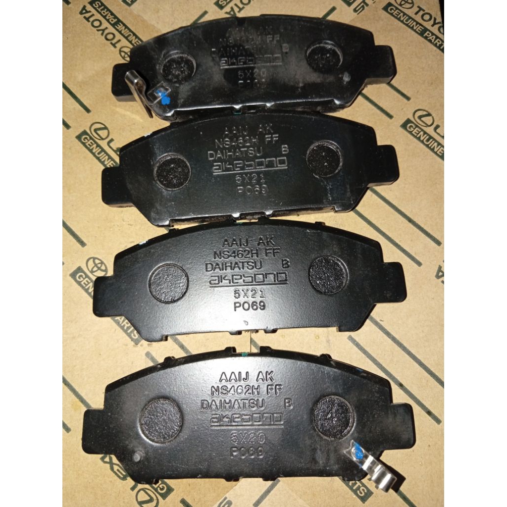 04465-BZ300 Brake pad depan toyota avanza new/toyota raize