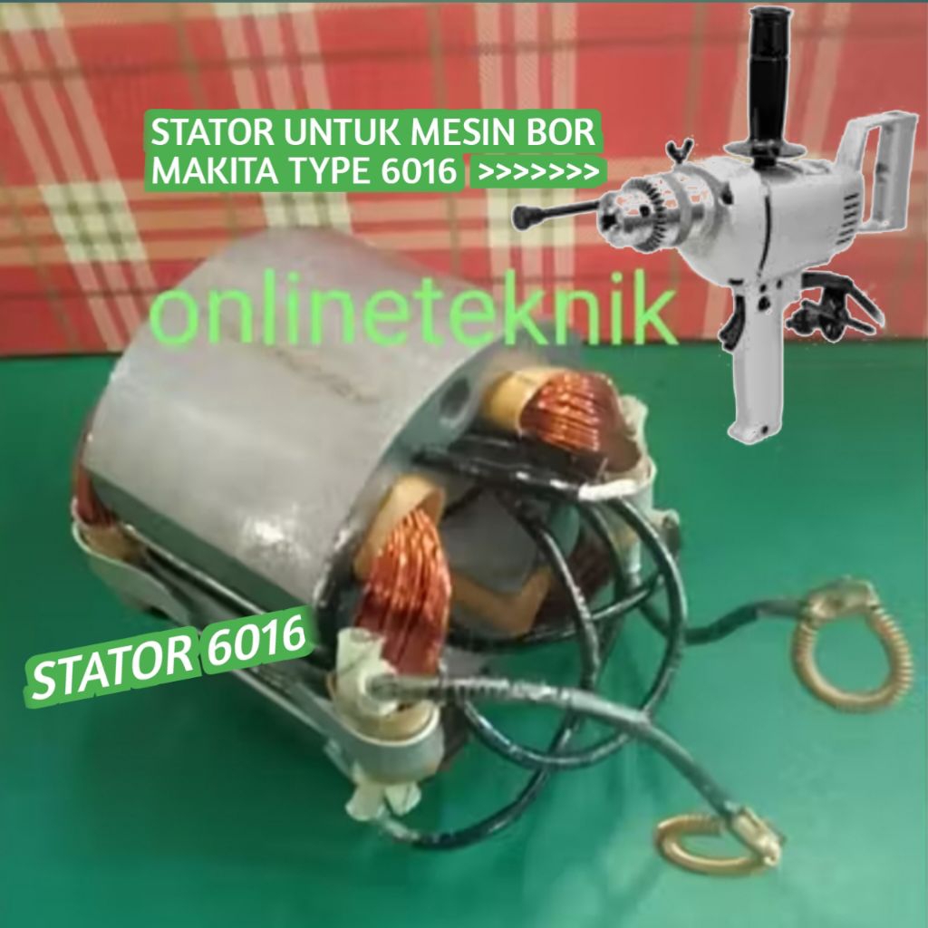 STATOR 6016  - 6301 UNTUK MESIN BOR MAKITA TYPE 6016 - 6301