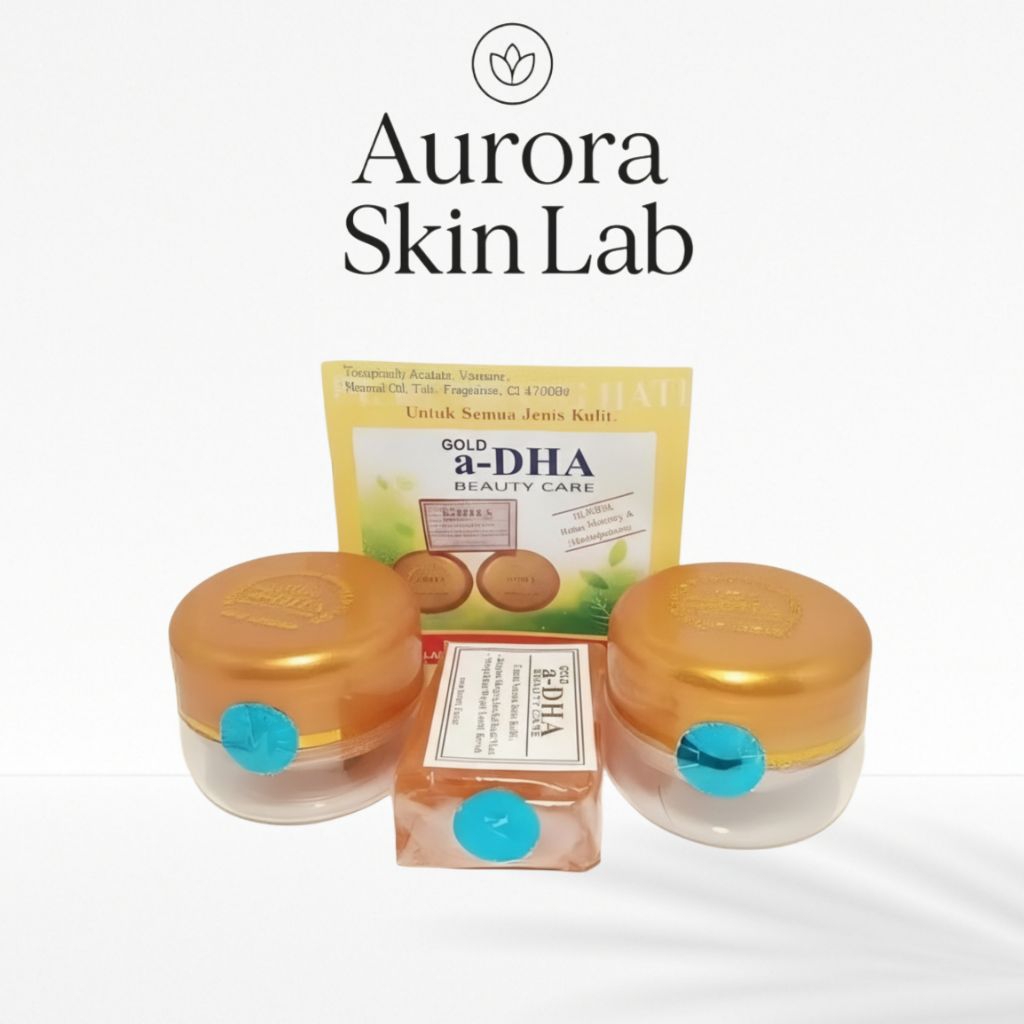 Paket Skincare Gold a-DHA MDS Beauty Care Day & Night Cream + Sabun Gold Perawatan Wajah Harian