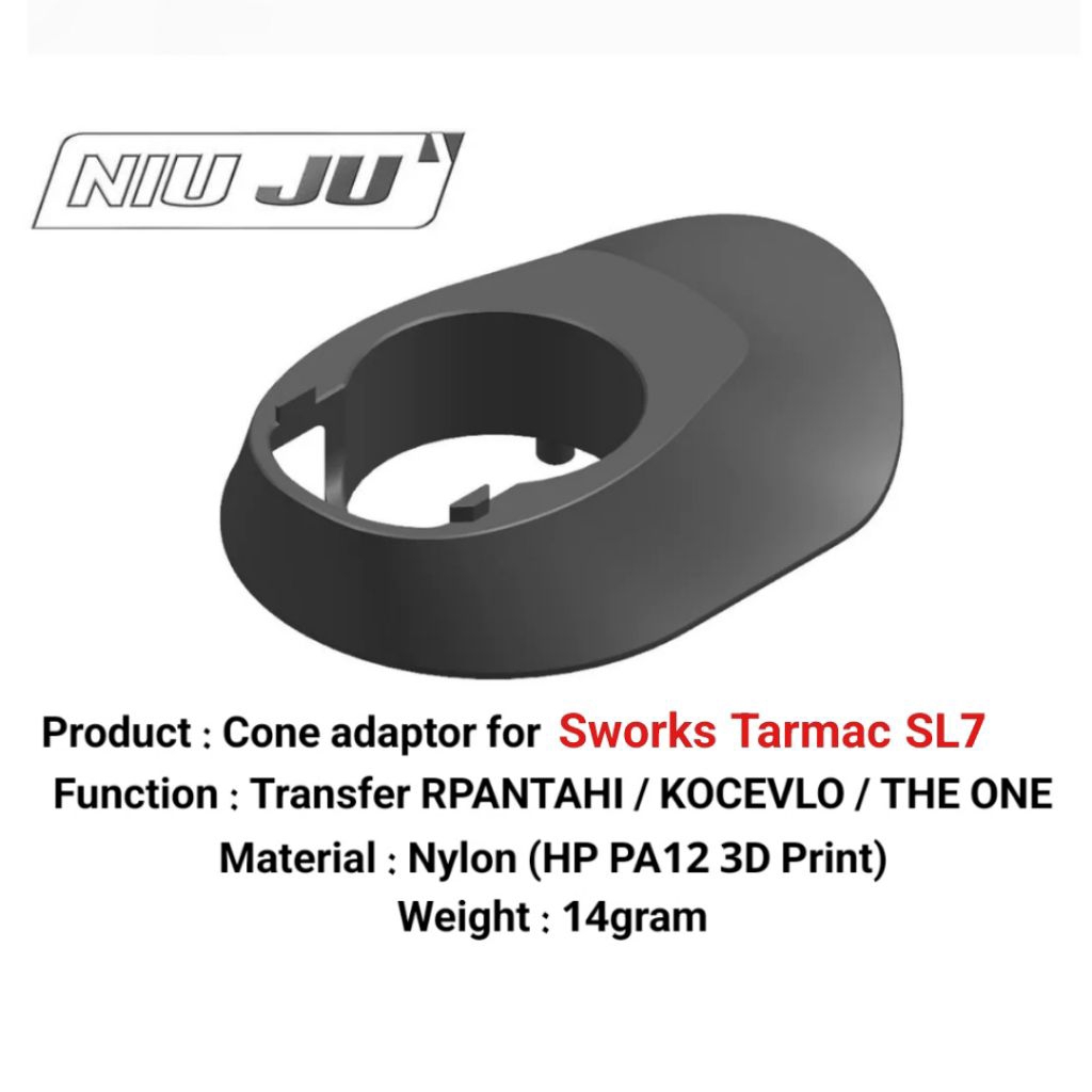 Cone Adaptor Spacer for Specialized Sworks Tarmac SL7 to Rpantahi Kocevlo integrated handlebar