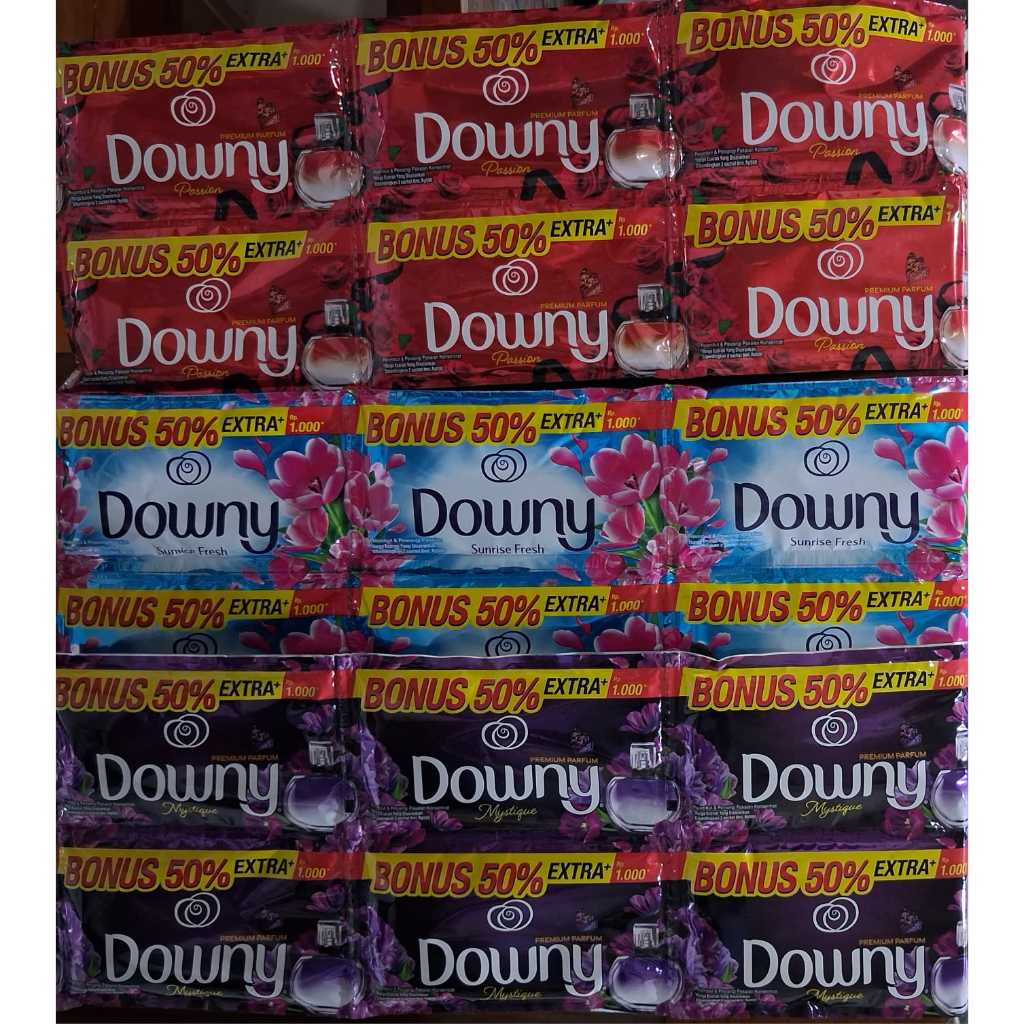 DOWNY Pelembut Pewangi Pakaian Renceng 1000 12 sachet