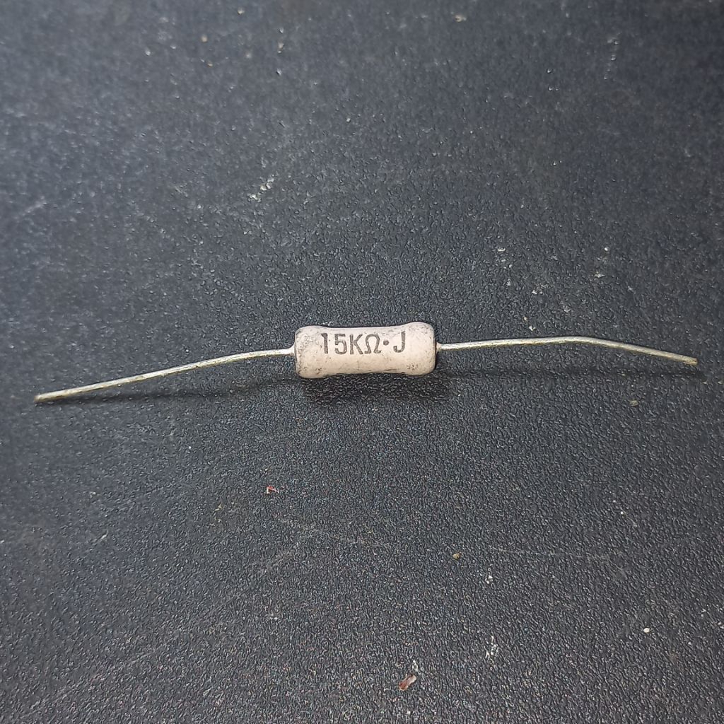 resistor 15k 3w hijau original japan R 15 K kilo 3 watt w 3watt 3wat Fajar