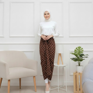 Delova Wardrobe - Rok Lilit Batik Jumputan Modern Wrap Skirt Kondangan