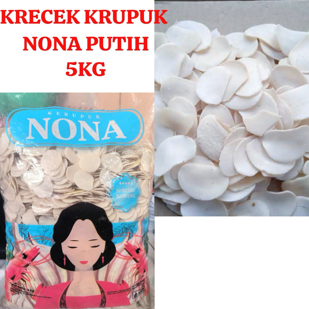 Krecek krupuk putih cap nona