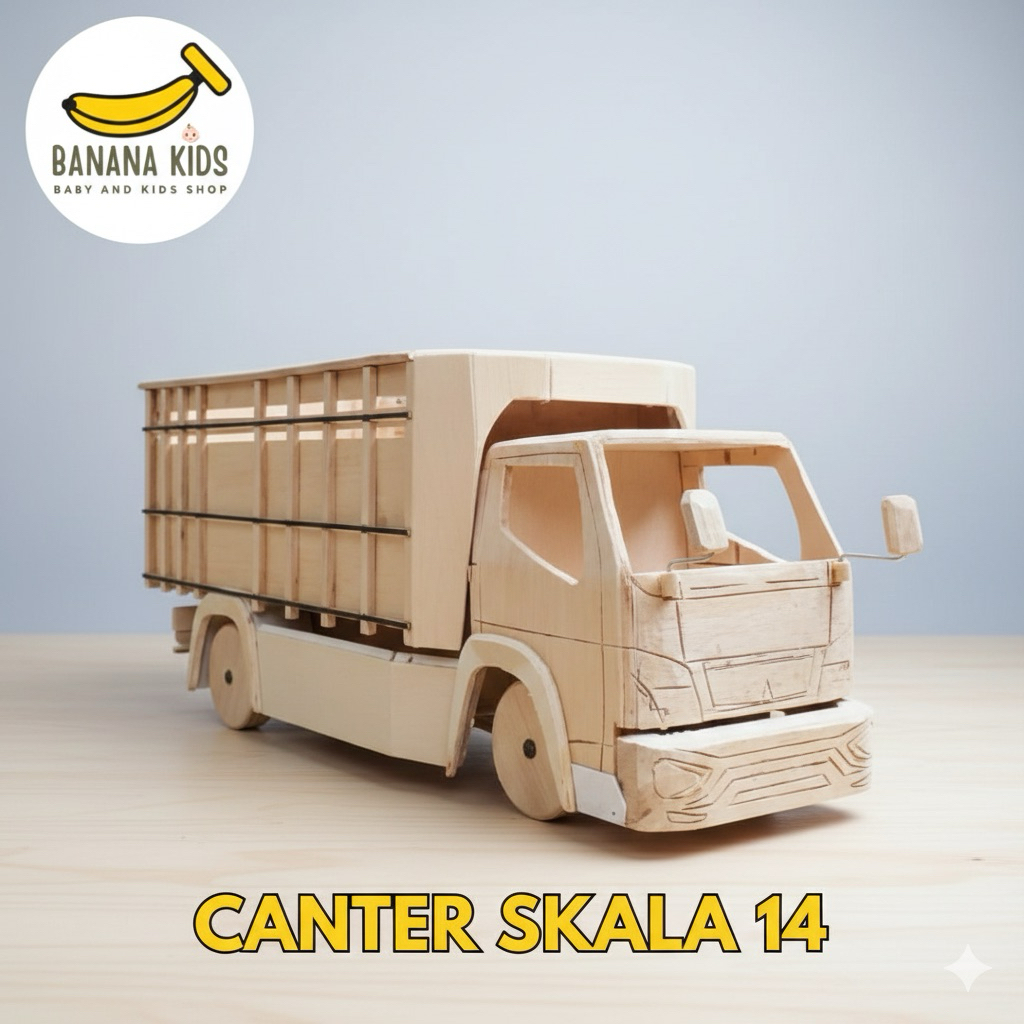 MINIATUR TRUK CANTER skala 14 DIJAMIN OLENG (mentahan)