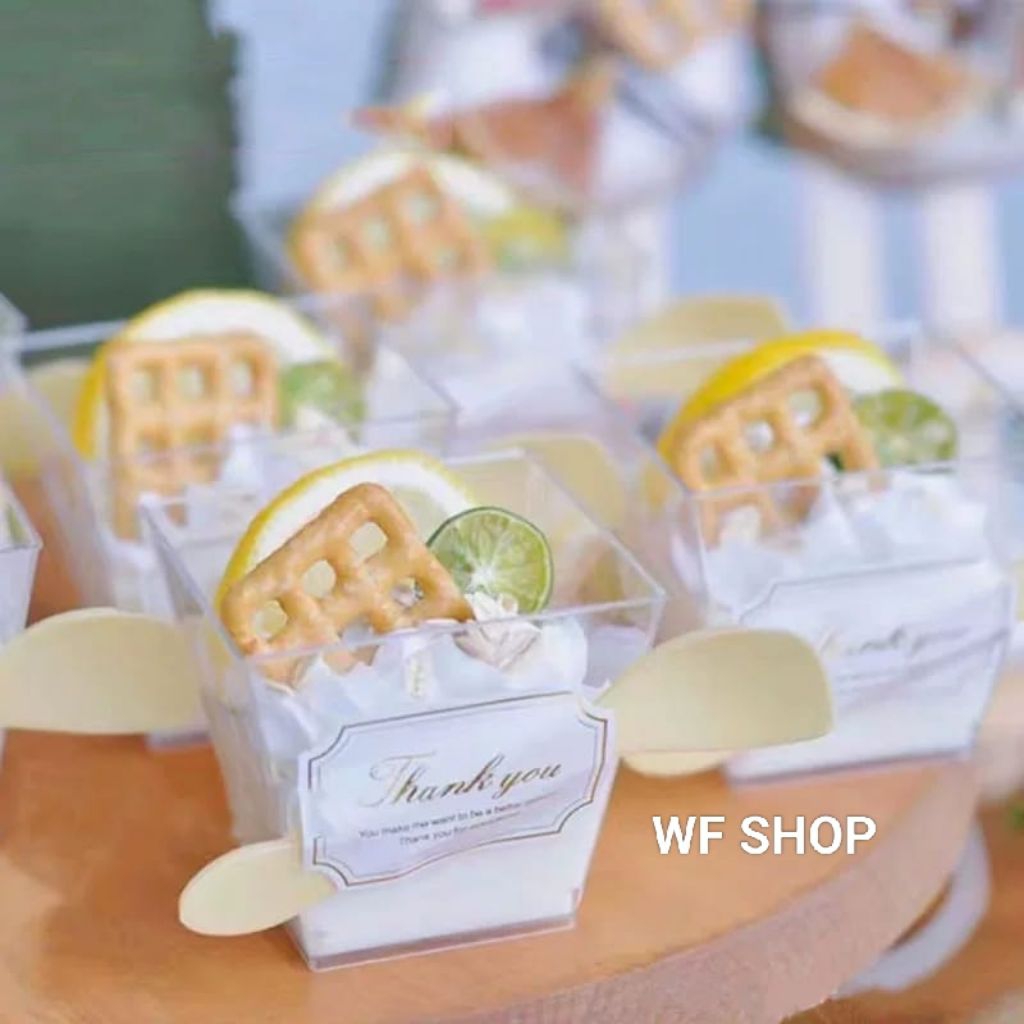Isi 25pcs Cup puding jelly gelas cangkir dessert kotak cup dessert puding tiramisu agar2