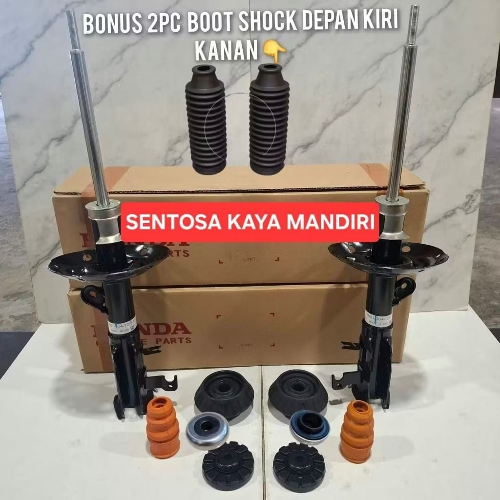 KARET SUPPORT SHOCK SET + SHOCK BREAKER DEPAN MOBILIO 2014-2021