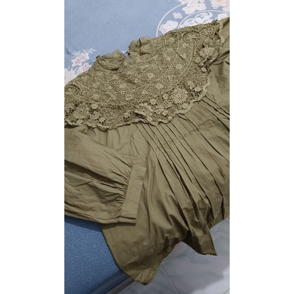 atasan import katun renda bordir