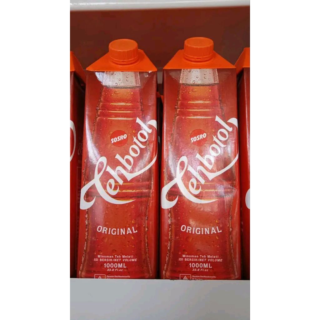1 Dus Teh Botol Sosro 1 Liter - 12 Botol, Teh Manis dan Segar