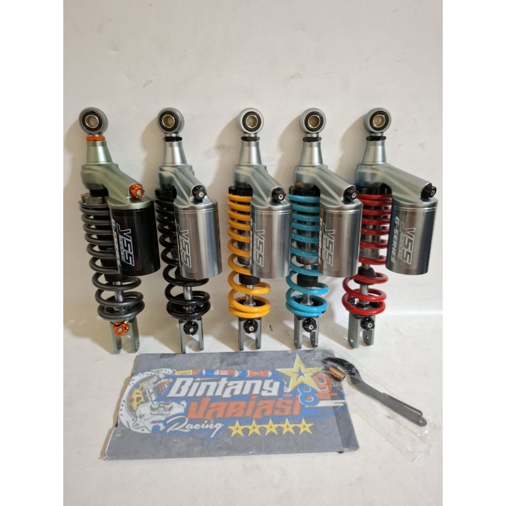 NEW ~ SHOCK SHOCKBREAKER COPY YSS MODEL G-PLUS SERIES  SINGLE TABUNG ATAS UK 310MM & 330MM UNIVERSAL