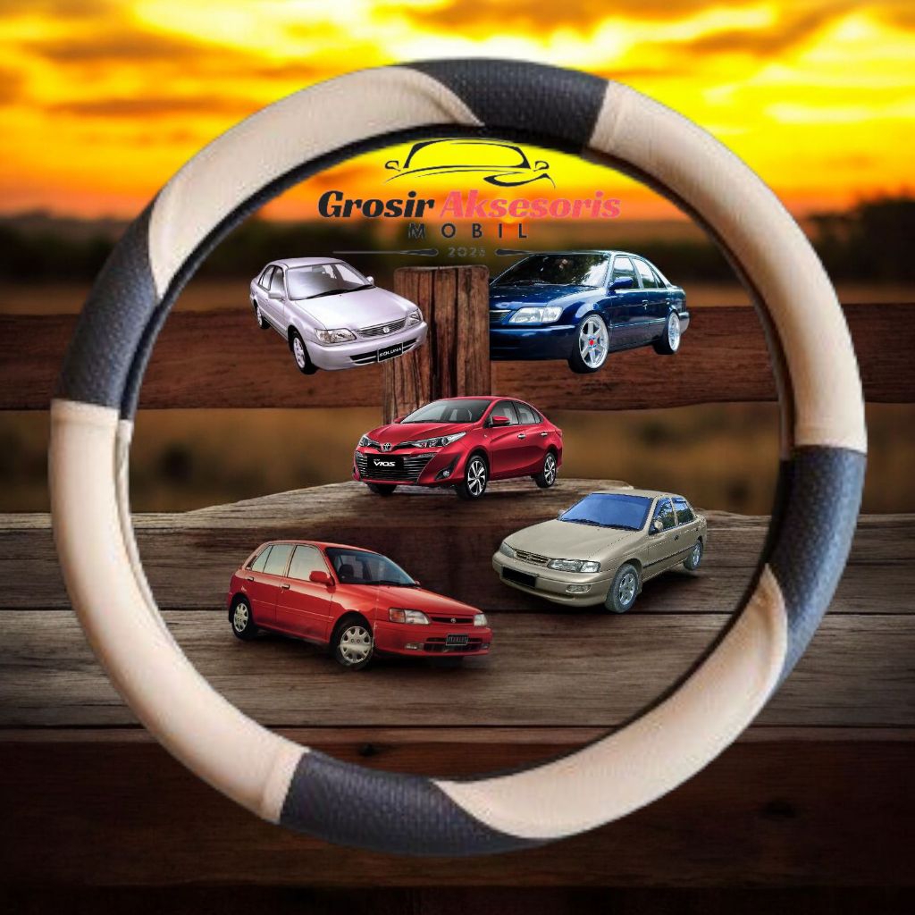 Sarung Stir,Cover Stir,Bungkus Stir Mobil Sedan Toyota Vios all tipe,Toyota Soluna,Toyota Corola,Toy