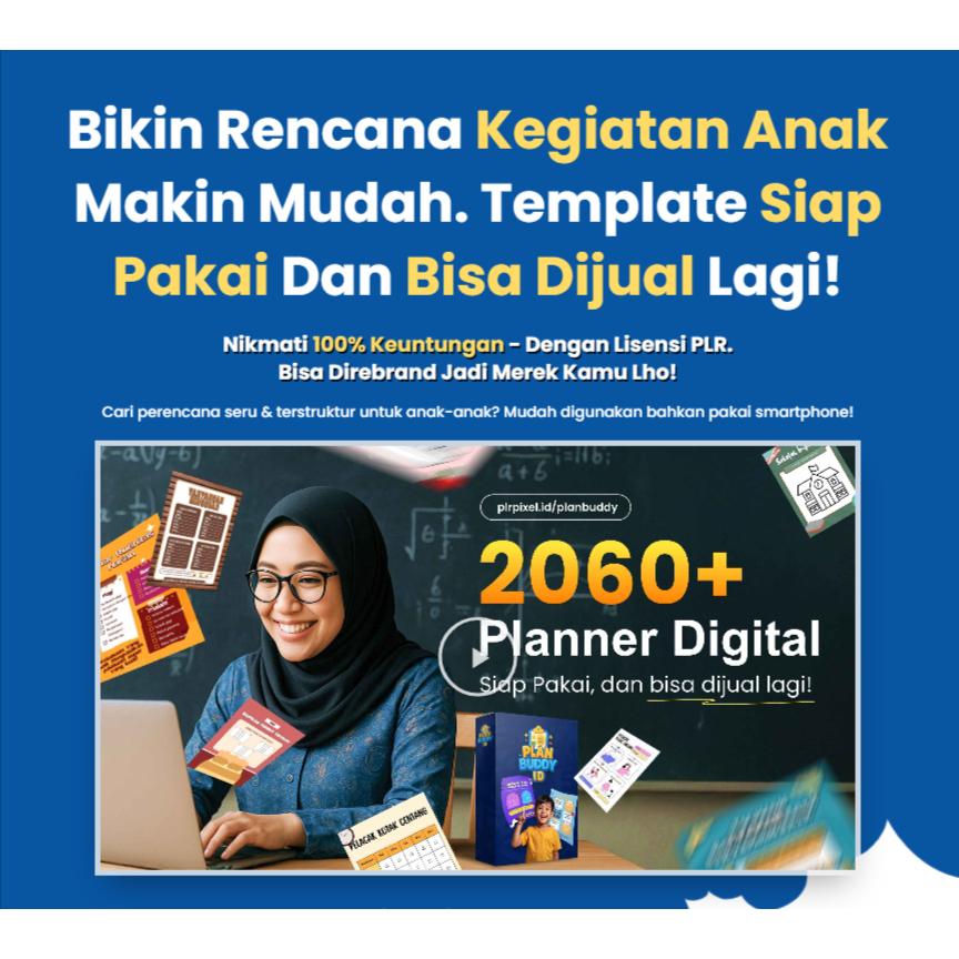 Digital Planner Builder Pro 2026 PLR - Template Agenda & Jurnal Kreatif Edukasi (Canva & PPT)