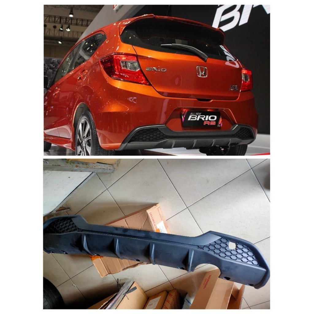 spoiler bumper belakang Honda brio 2019