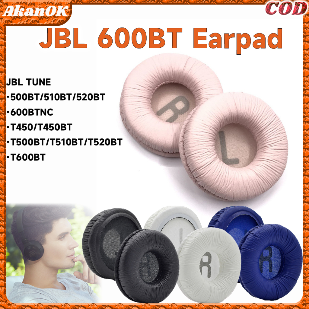 Bantalan Earcup & Earpad JBL Tune 500BT/600BTNC/T450BT/JR300BT | Material Kulit PU Lembut & Elastis 