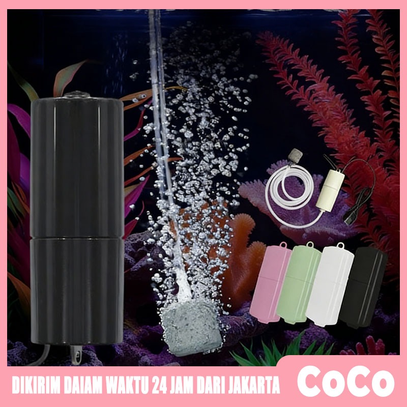 USB Aerator Mini Portable Pompa Aquarium Pompa Gelembung Aerator fish tank oxygenator usb Ikan Airat