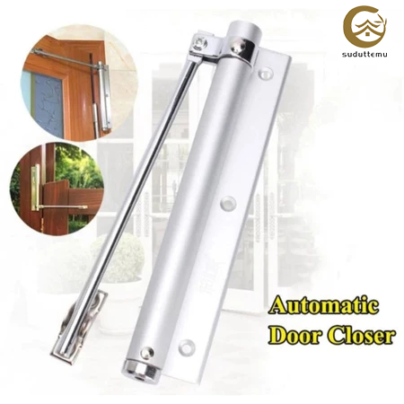 [cod]Door Closer Pintu Household Besi Tahan Karat Door Closer Alat Penutup Pintu Otomatis/Engsel Kob