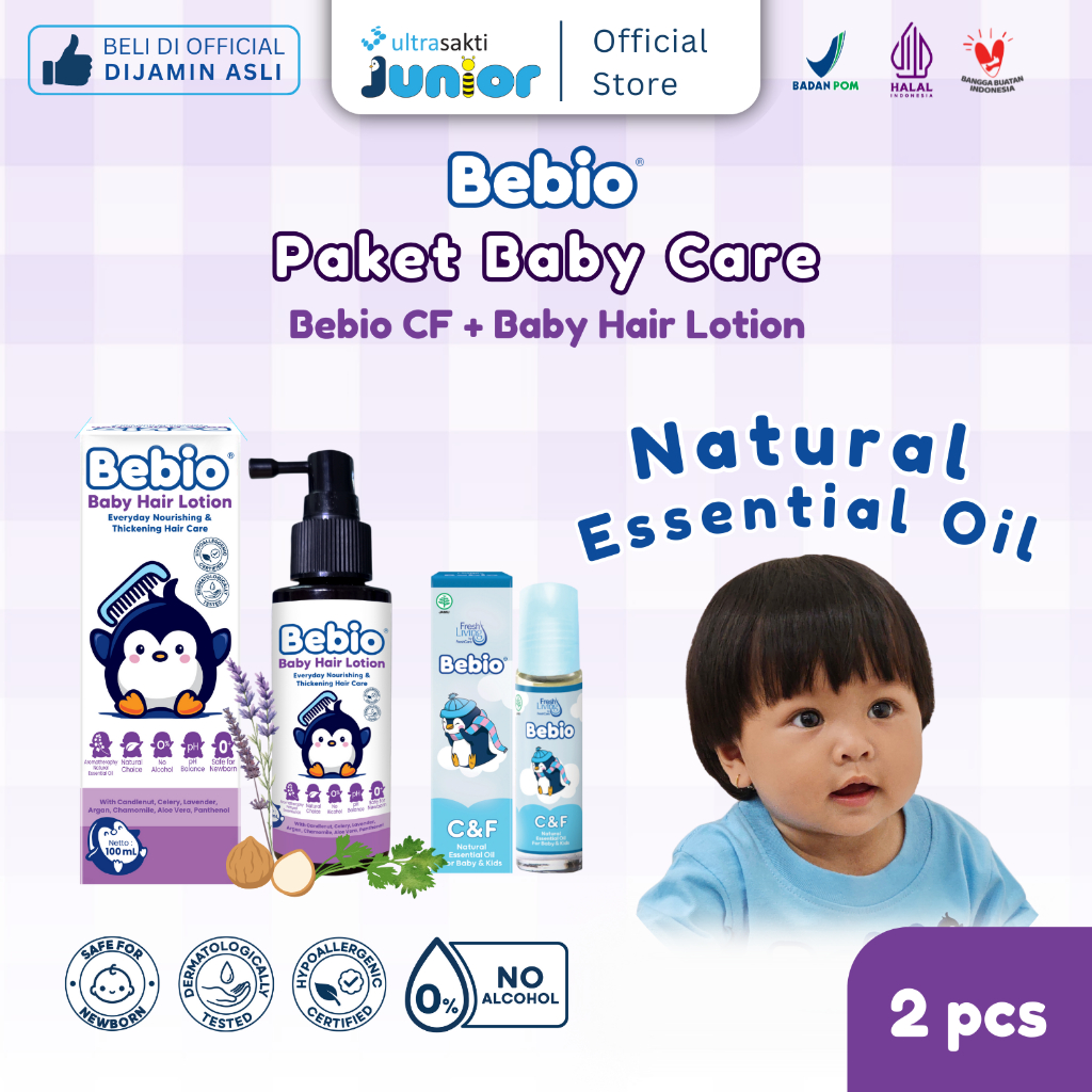 BEBIO Paket Baby Care (1 Hair Lotion+1 Bebio C&F)