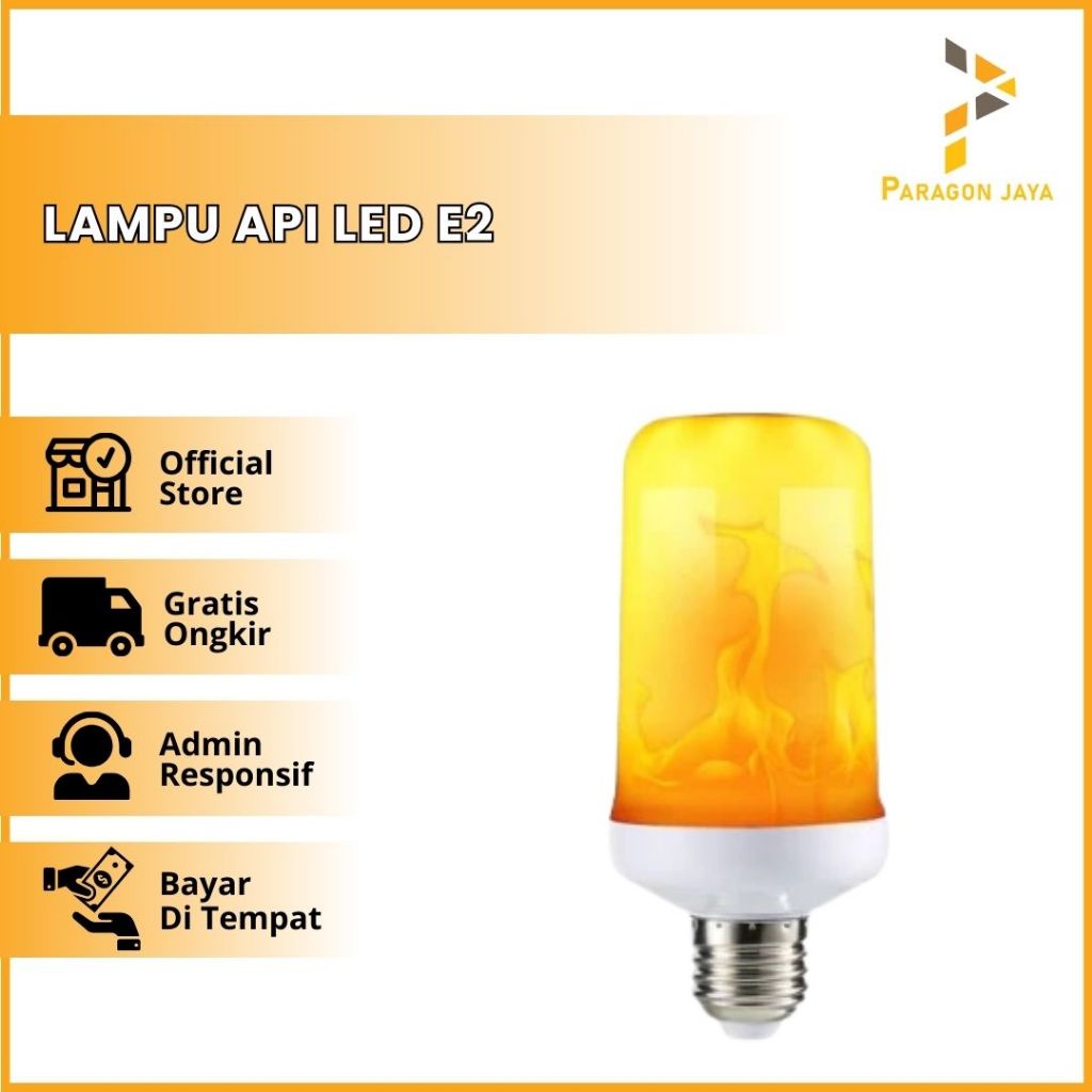 Lampu Api LED E27 - 10W Flame Effect Obor Api LED Bohlam Lampu Hias Led Api Lampu Led Flame Lampu Hi