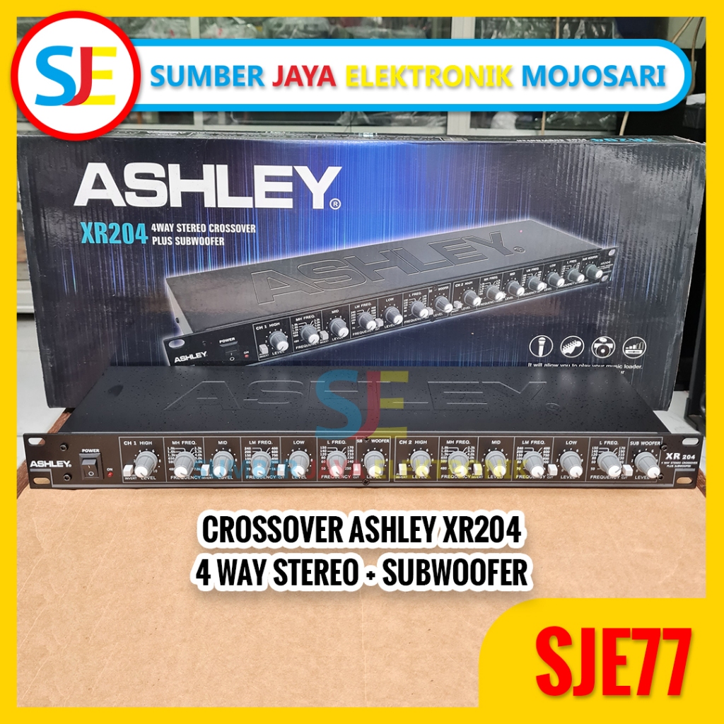 Crossover Ashley XR204 Original 4 way Stereo + Subwoofer