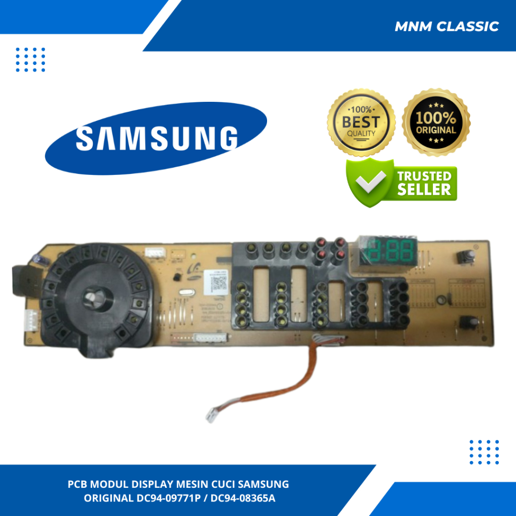 PCB MODUL DISPLAY MESIN CUCI SAMSUNG WW70J42G0KW ORIGINAL DC94-09771P / DC94-08365A