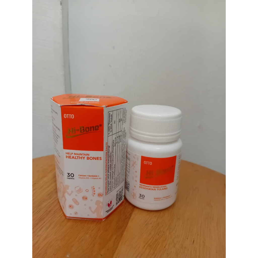 Hi-Bone Botol Isi 30 Kaplet Suplemen Tulang