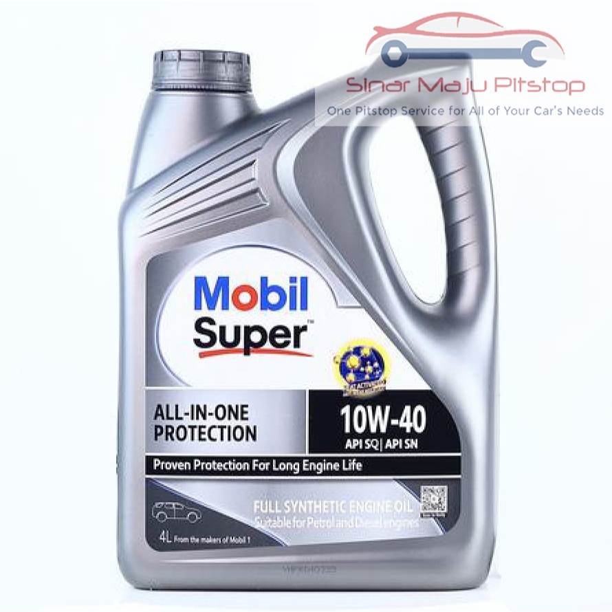 Pelumas Oli Mesin Mobil Bensin MOBIL SUPER FRICTION FIGHTER 10W-40 SYNTHETIC API SP ORIGINAL 100% EX