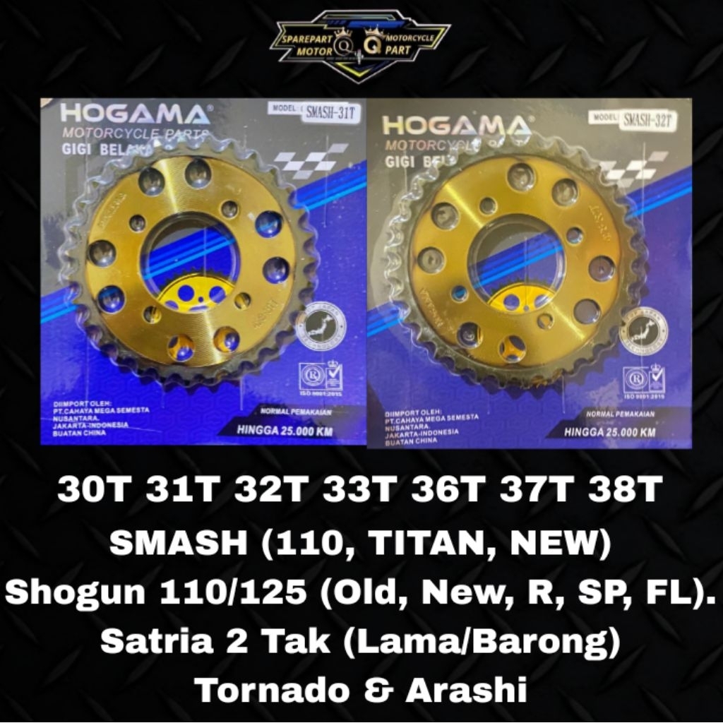 Gir belakang gear belakang smash Shogun satria tornado / gir tornado / gir smash / gir Shogun / gir 