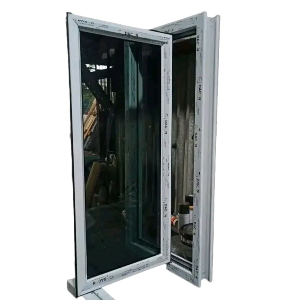 Jendela Alumunium casement 100X50 cm jendela boven jendela casement satu set tinggal pasang free pek