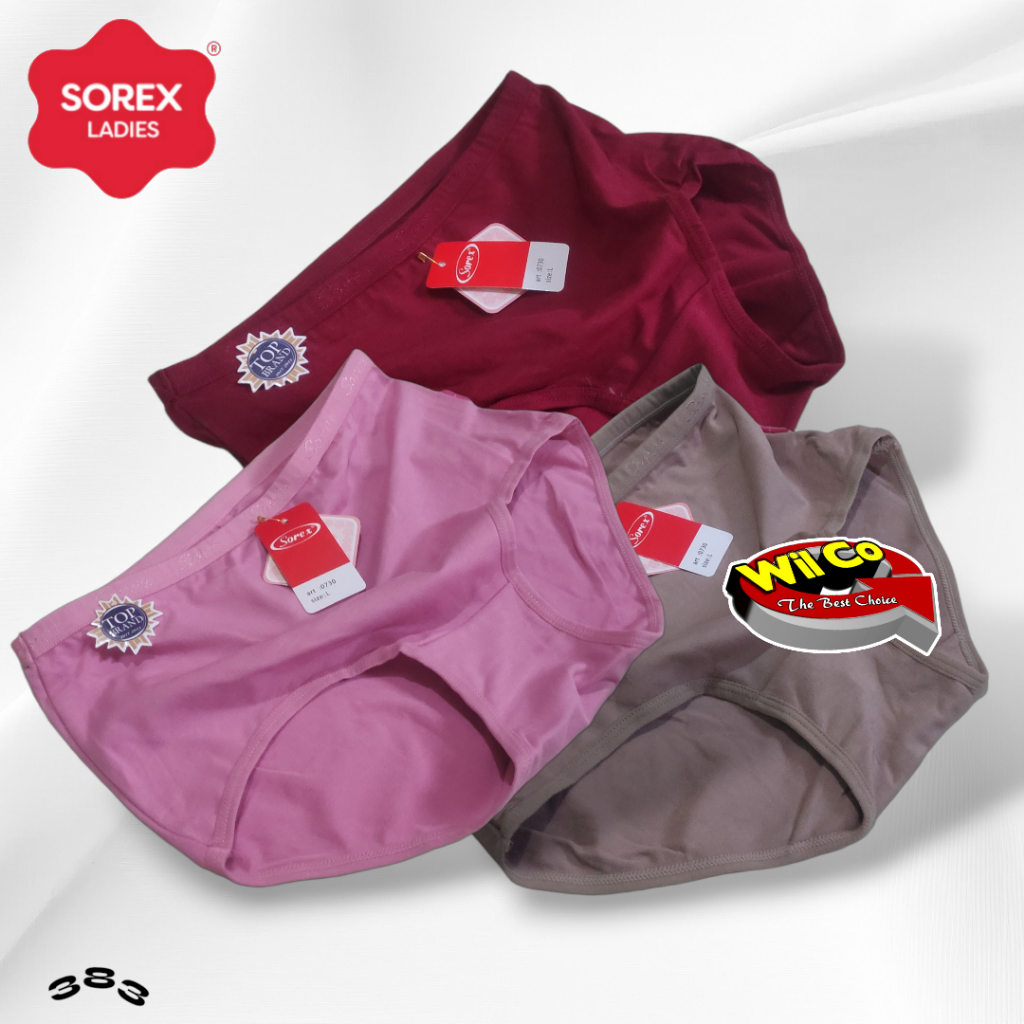 K383 (3-12 Pcs) Sorex Celana Dalam Wanita Dewasa, Celana Dalam Sorex Ukuran L- EQL