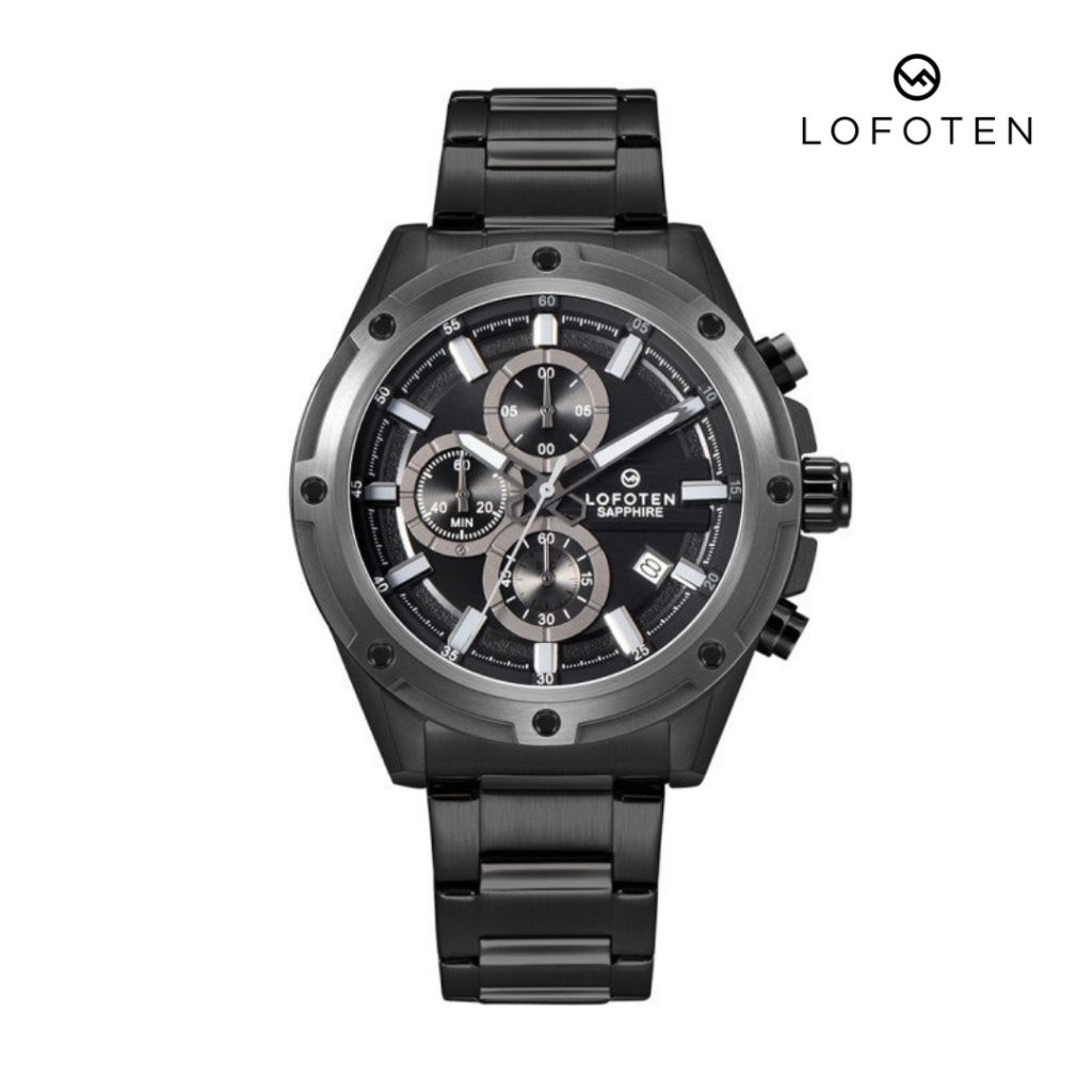 Jam Tangan Pria LOFOTEN F-6532MC-BG-4 Kaca Sapphire