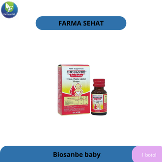 Biosanbe Baby drop | Biosanbe Kids Sirup - Vitamin Zat Besi Bayi dan Anak