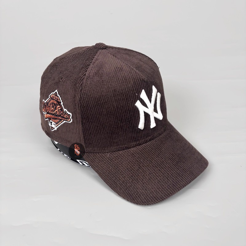 TOPI NEW ERA ORIGINAL 940 A FRAME CRODUROY WORLD SERIES 1996 NEYYAN BROWN