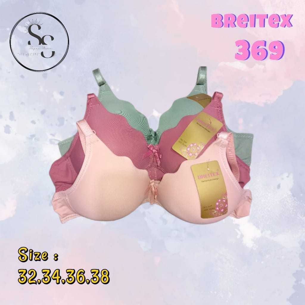 BRA REMAJA BREITEX / BH PEREMPUAN MODEL GELOMBANG TANPA KAWAT PUSH UP CUP KECIL - 369