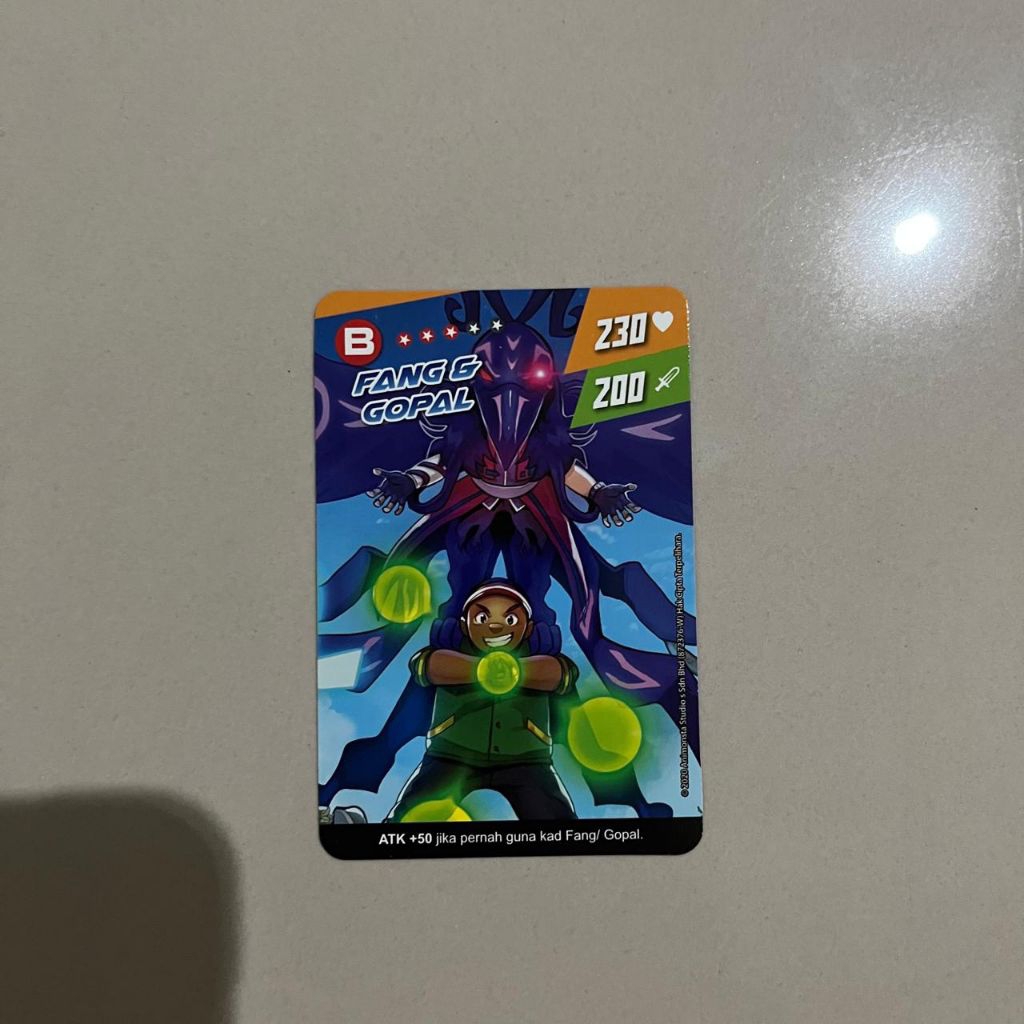 Kartu Fang dan Gopal Pek Impak 2020 asli Malaysia (Versi Komik)