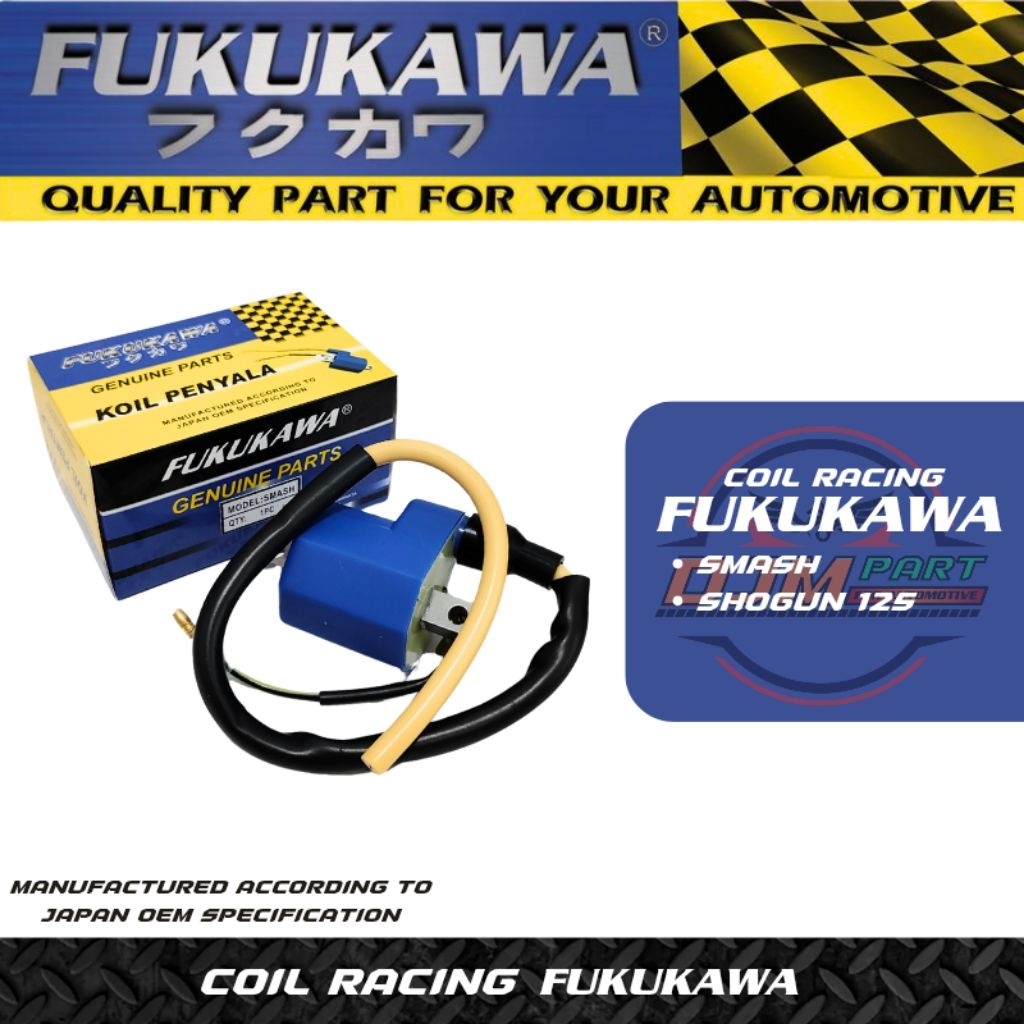 FUKUKAWA Coil Standar Racing Koil Pengapian Smash Pnp Shogun 125 Original