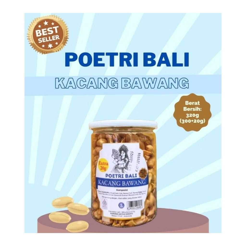 kacang bawang poetri bali original /Poetri Bali Kacang bawang/kacang bali poetri bali toples 320