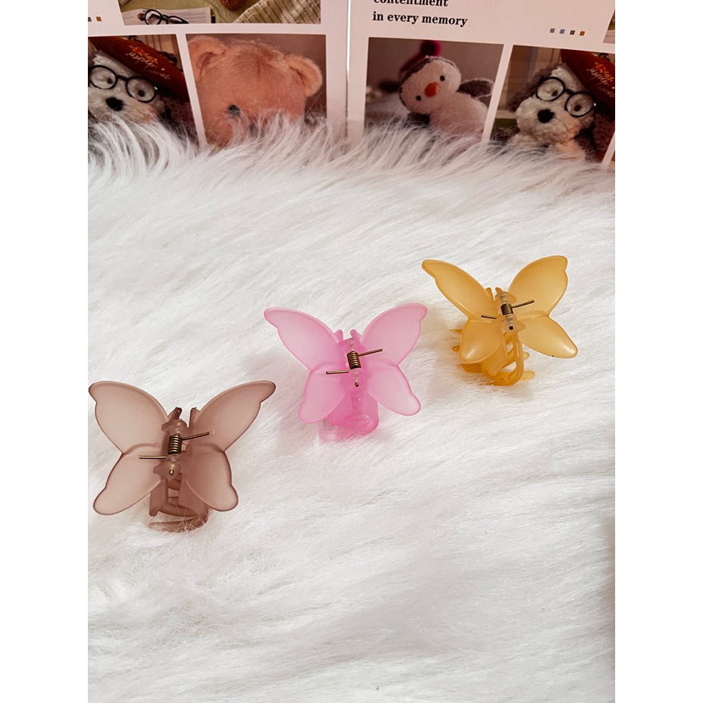 MB Jedai kupu - kupu Doff / Jedai Butterfly /  jepit rambut kupu kupu 6cm